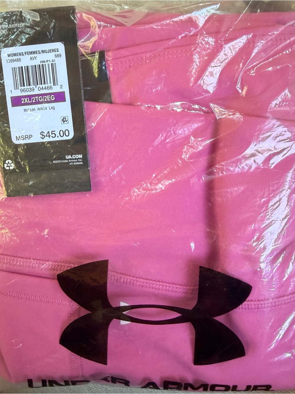 Under Armour Hot Pink Performance Leggings
